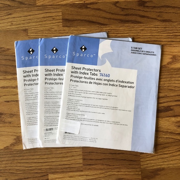 Sheet Protectors with Index Tabs - Picture 8 of 8